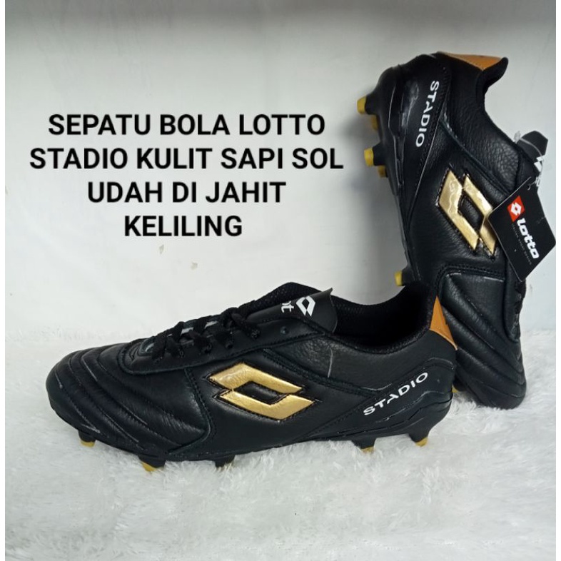 Lotto STADIO Leather Soccer Shoes Have Been Sewn