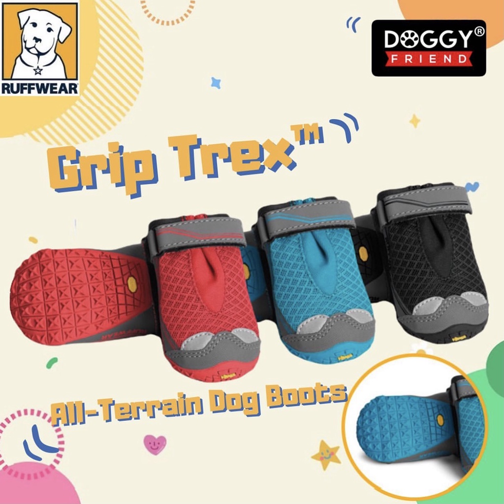 [AUTENTIC /SG STOCK] Ruffwear Grip Trex AllTerrain Dog Boots / Ruff