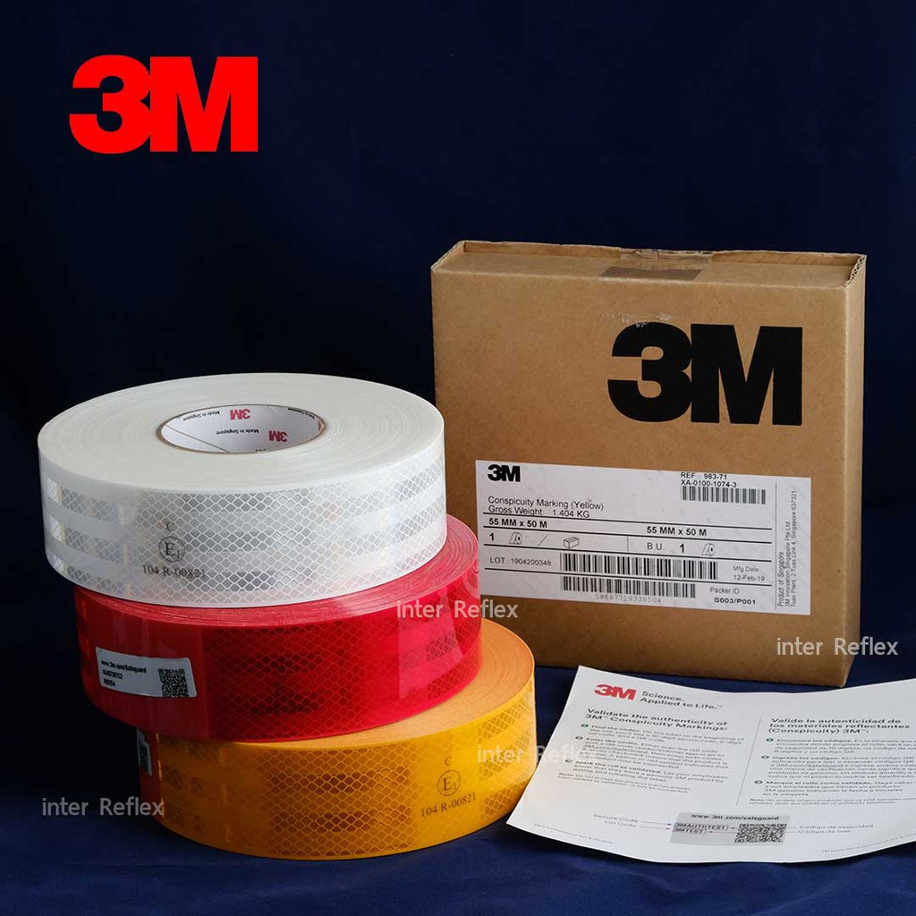 Genuine 3M Reflective Sticker Diamond Grade Length 30 Centimeters ...