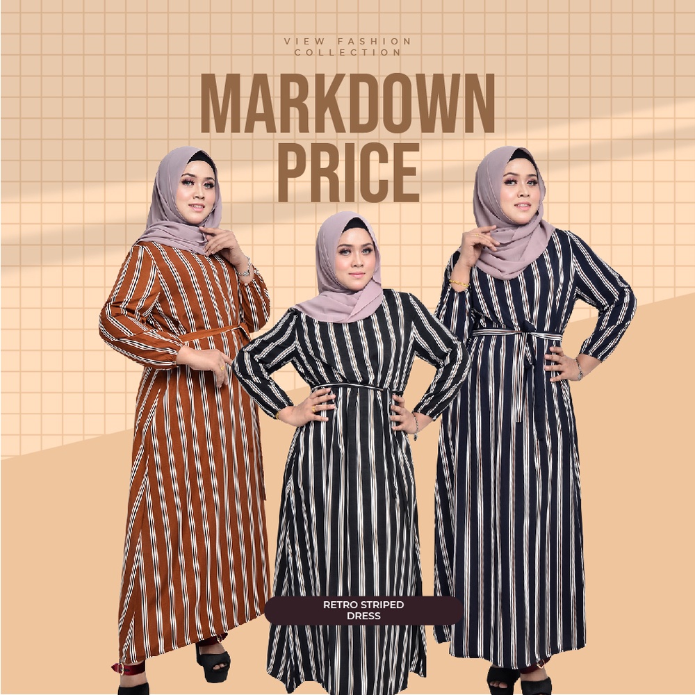 Retro style fashion hot sale for muslimah