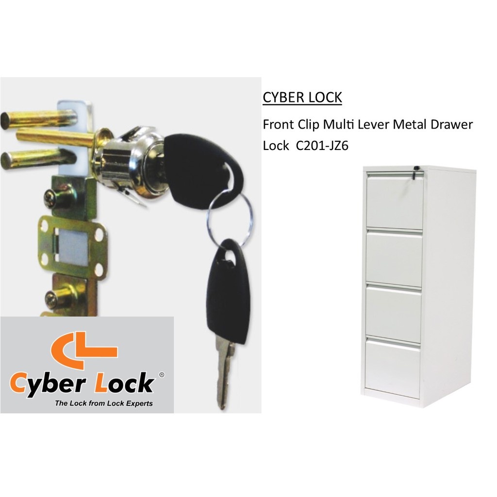 CYBER LOCK CL CLIP FRONT CENTRAL LOCK MULTI LEVEL DRAWER LOCK C201 ...