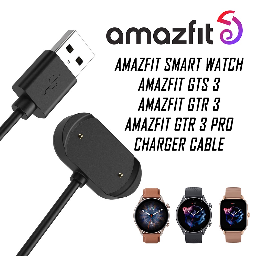 Câble Chargeur Pour Montre Amazfit GTR 4, GTR 3, GTS 4, Etc. - USB 2 Broches 18.5mm | Longueur 1 Mètre