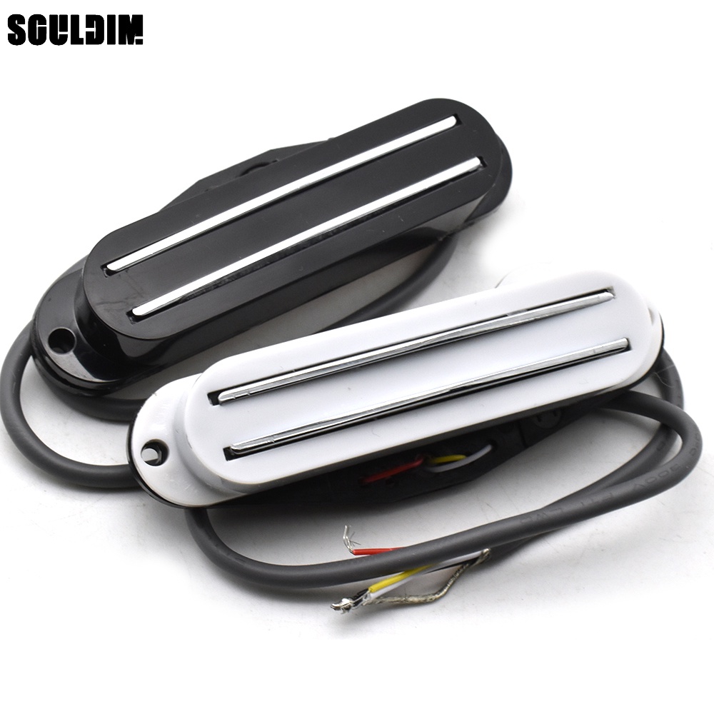 FLEOR 3PCS SSS Pickup Set Single Coil Size Binario per charra Humbucker Pickup Hot Dual Rails Ceramica per parti di charra elettrica ST  18