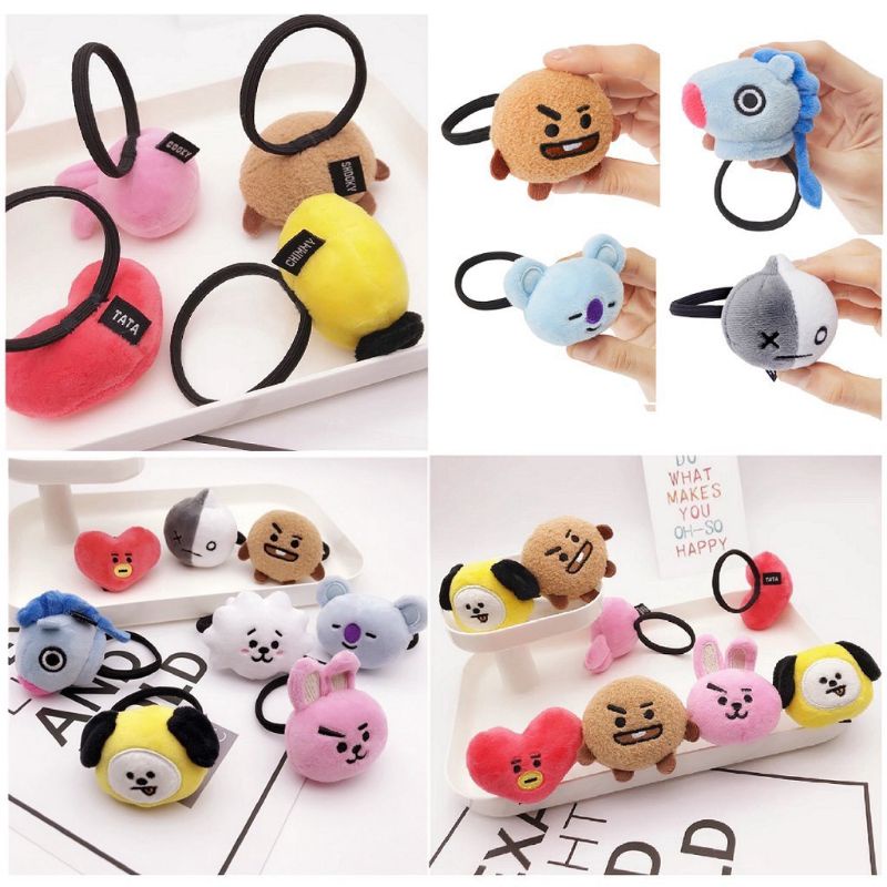 Bts BT21 Hair Tie - BTS BT21 Hair Lock | Shopee Singapore