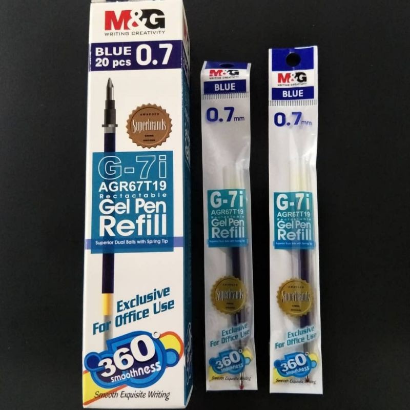 M&G R3/R5 Gel Pen (12pcs/Box) Refill 0.5/0.7 (20pcs/Box) | Shopee Singapore