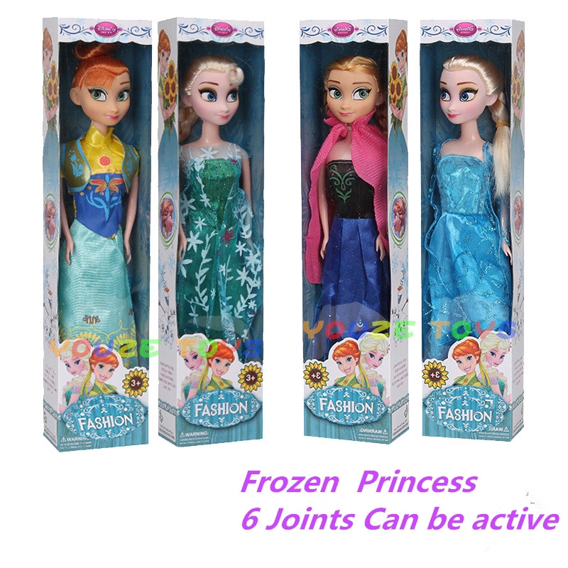 31CM Frozen Princess Elsa&Anna  Doll Figures Toy Playset Birthday Gift