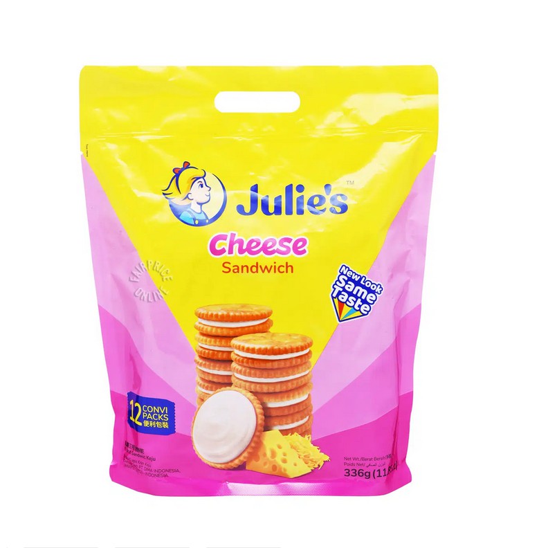 Julie's Sandwich Biscuits - Cheese 12 per pack 336g | Shopee Singapore