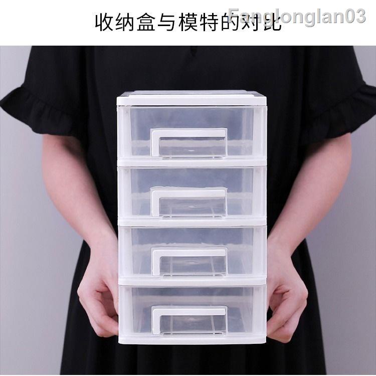 (SG Seller)Transparent Desktop Storage Box Small Drawer Desk Storage ...