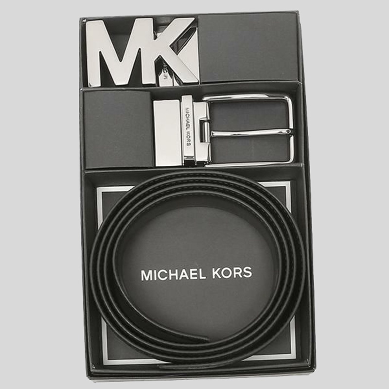 Michael Kors Mens 4in1 Signature Canvas Belt Gift Set Box Black 36H9MBLY4V Shopee Singapore