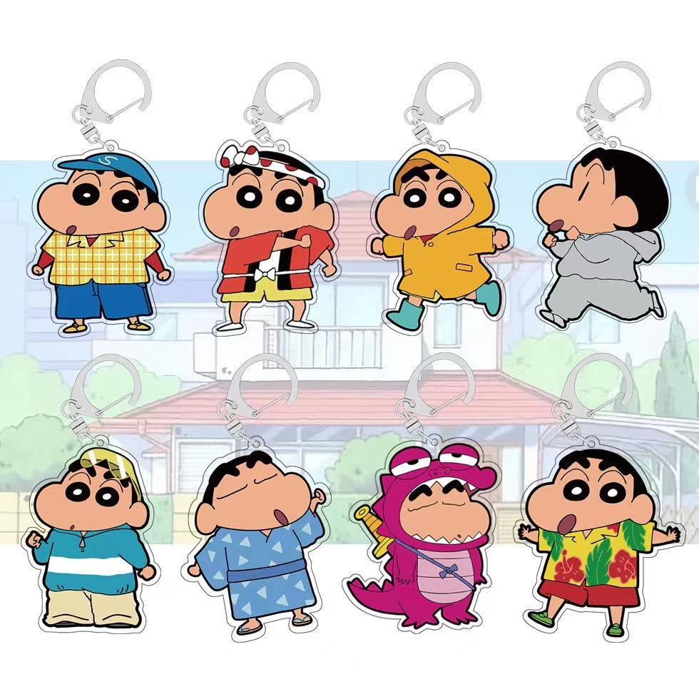 Crayon Shin-chan Acrylic Keychain Stand Car Ornament Bag Hanging