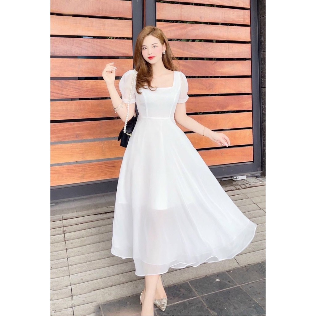 White freesize Dress With Long Bow Back form | Shopee Singapore