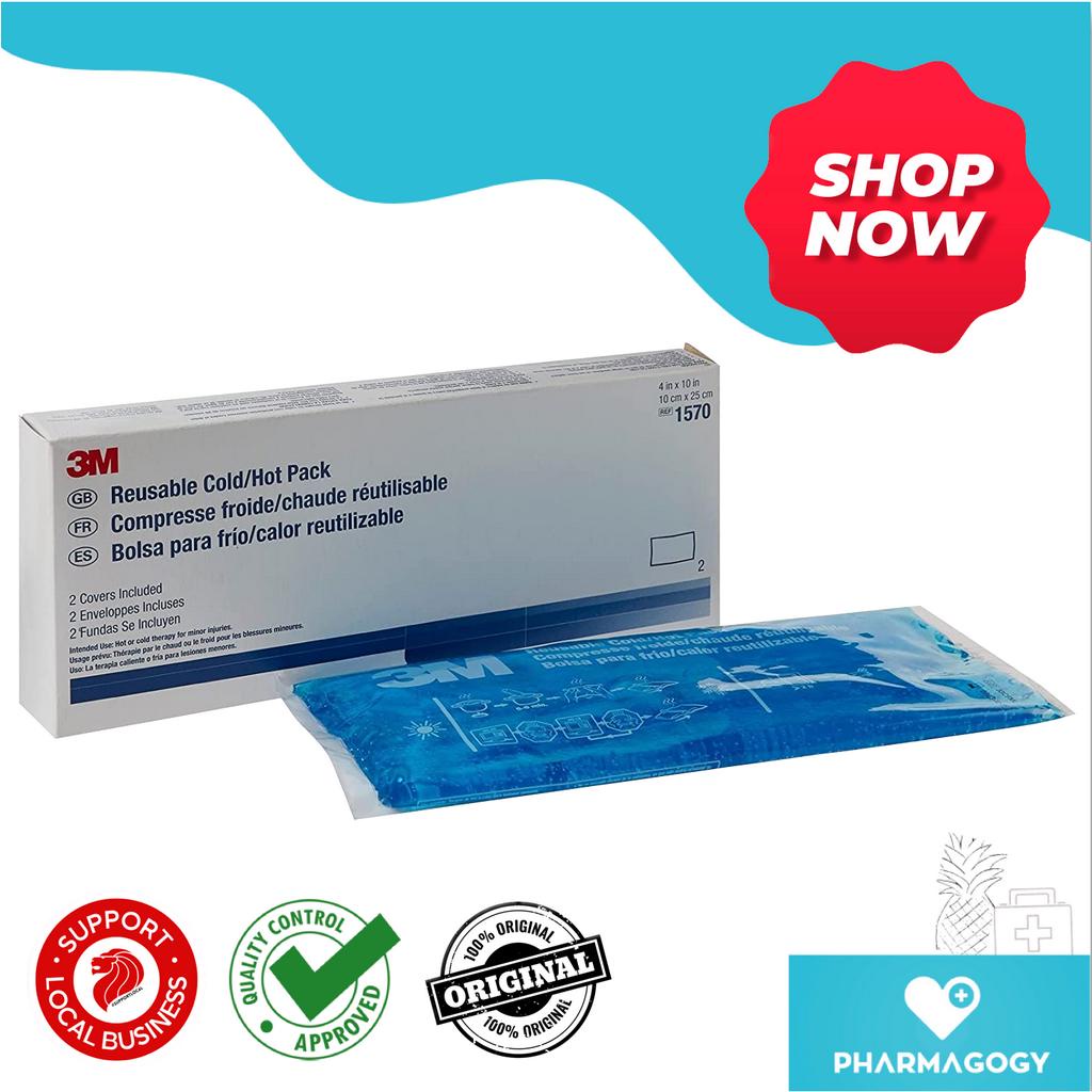 3M Reusable ColdHot Pack 10cm x 25cm 1570 2packs/box Hot Pack Cold Pack