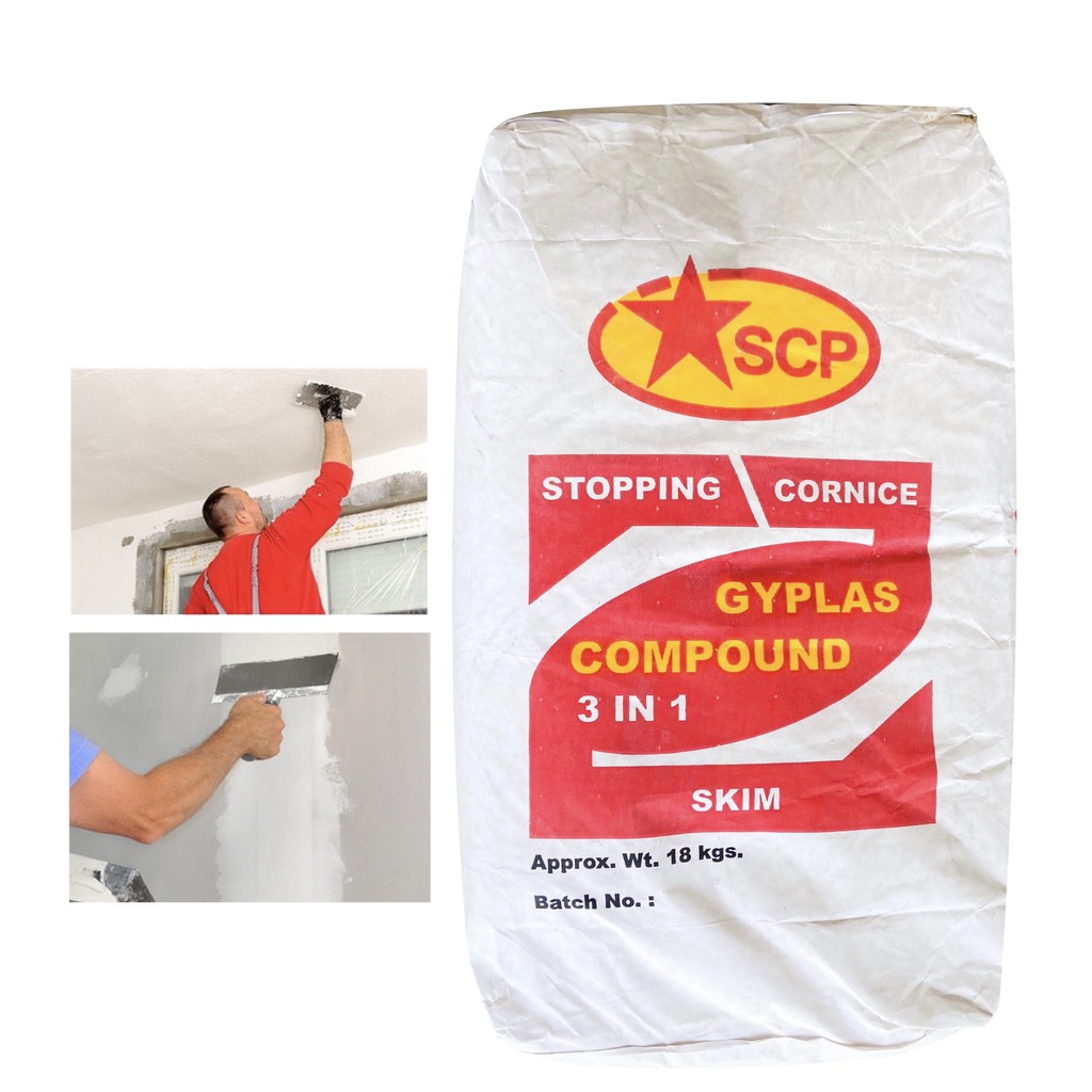 GoldPlus SCP 1kg Stopping Compound Plaster Ceiling Bonding Jointing