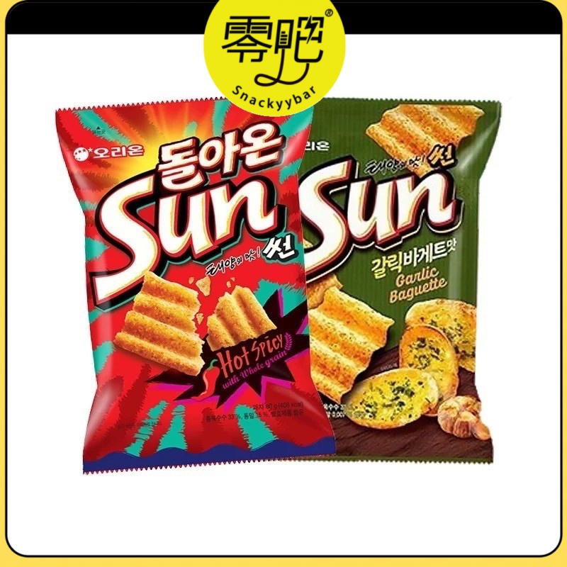 Korea Orion Sun Chips Hot Spicy/Garlic Baguette Korea Orion Influencer ...