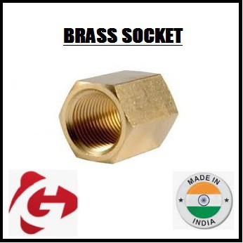 [Brass Fitting] Brass Socket , Female Thread Joint (Thick Quality ...