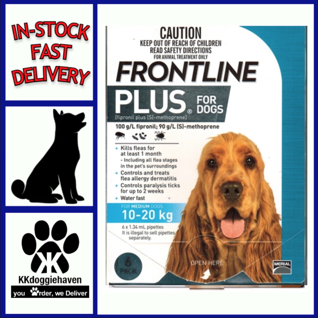 Frontline plus medium dog 6 pack best sale