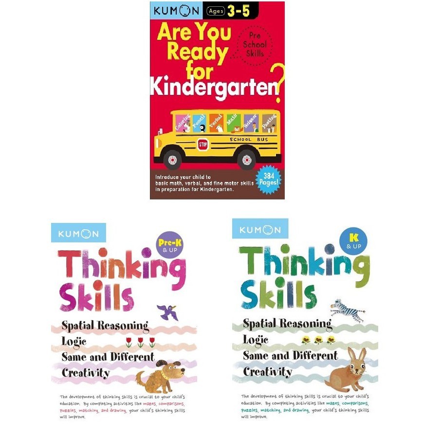 KUMON BINDUP SERIES ** Thinking Skills**Ready for Kindergarten
