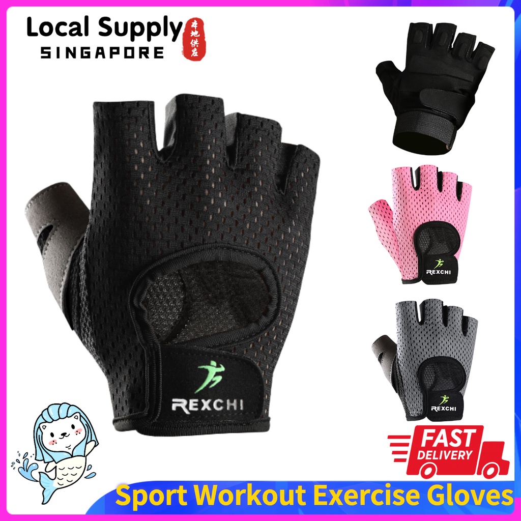 Padded exercise gloves hot sale