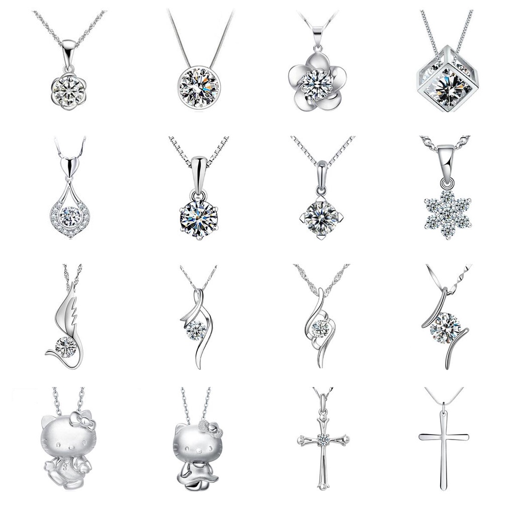 【Silverbaby】50 Designs Italy silver 925 original necklace for women Fashion pendant Korean jewelry accessories(only pendant) XL002