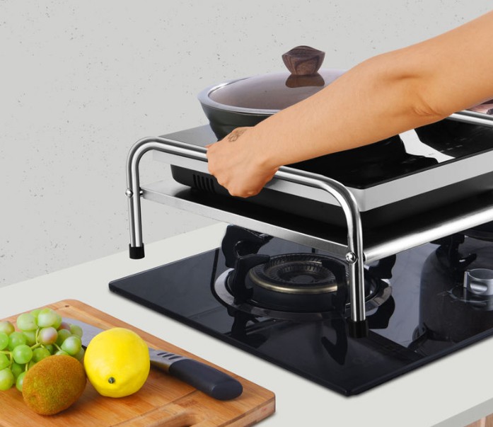 Stainless steel induction cooker rack kitchen supplies rack