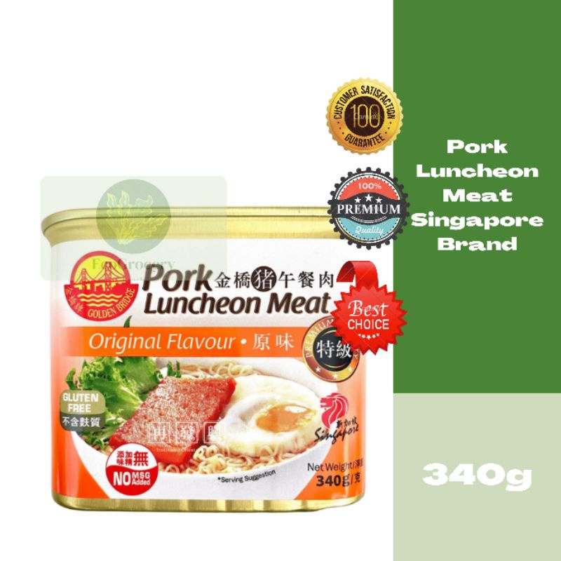 ️Non-Halal ️ Golden Bridge Pork Luncheon Meat Flavour 原味金桥猪新加坡午餐肉 (340g ...