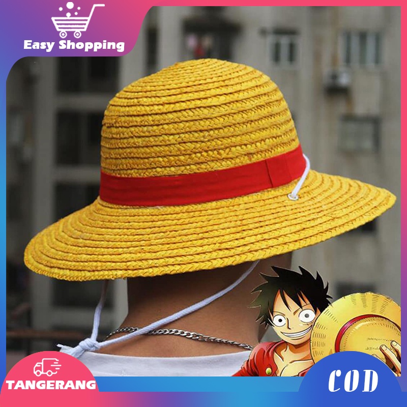 Luffy Straw Hat Anime One Piece Mugiwara Hat No Luffy Cosplay Hat ...