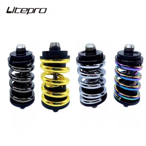Litepro Rear Shock Shocks Spring Titanium Axle Suspension Absorber Folding Bike For Brompton