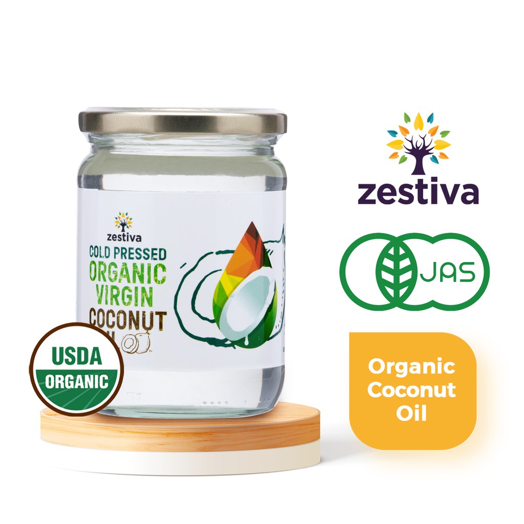 Zestiva Cold Pressed Organic Virgin Coconut Oil 500ml Exp Sep 2026 Shopee Singapore