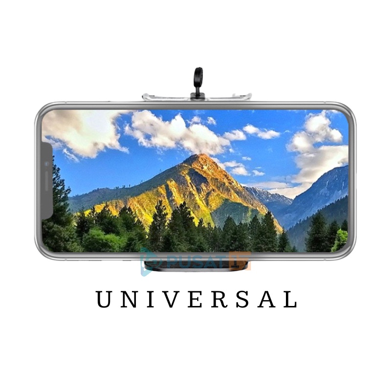 PUSAT17 HOLDER U UNIVERSAL / HOLDER U ONLY / HOLDER U CLAMP TONGSIS TRIPOD HOLDER SUPPORT / HOLDER U HP HANDPHONE - Gambar 3