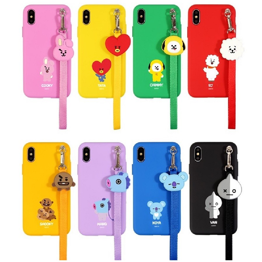 [BTS] BT21 LINE FRIENDS Samsung Galaxy Strap Case Official md | Shopee ...