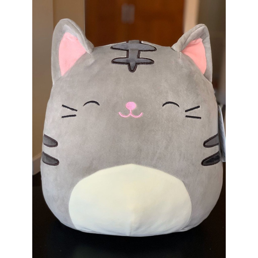 Squishmallows - Usa Exclusive 12 Inches Tally Grey Cat Plushie 