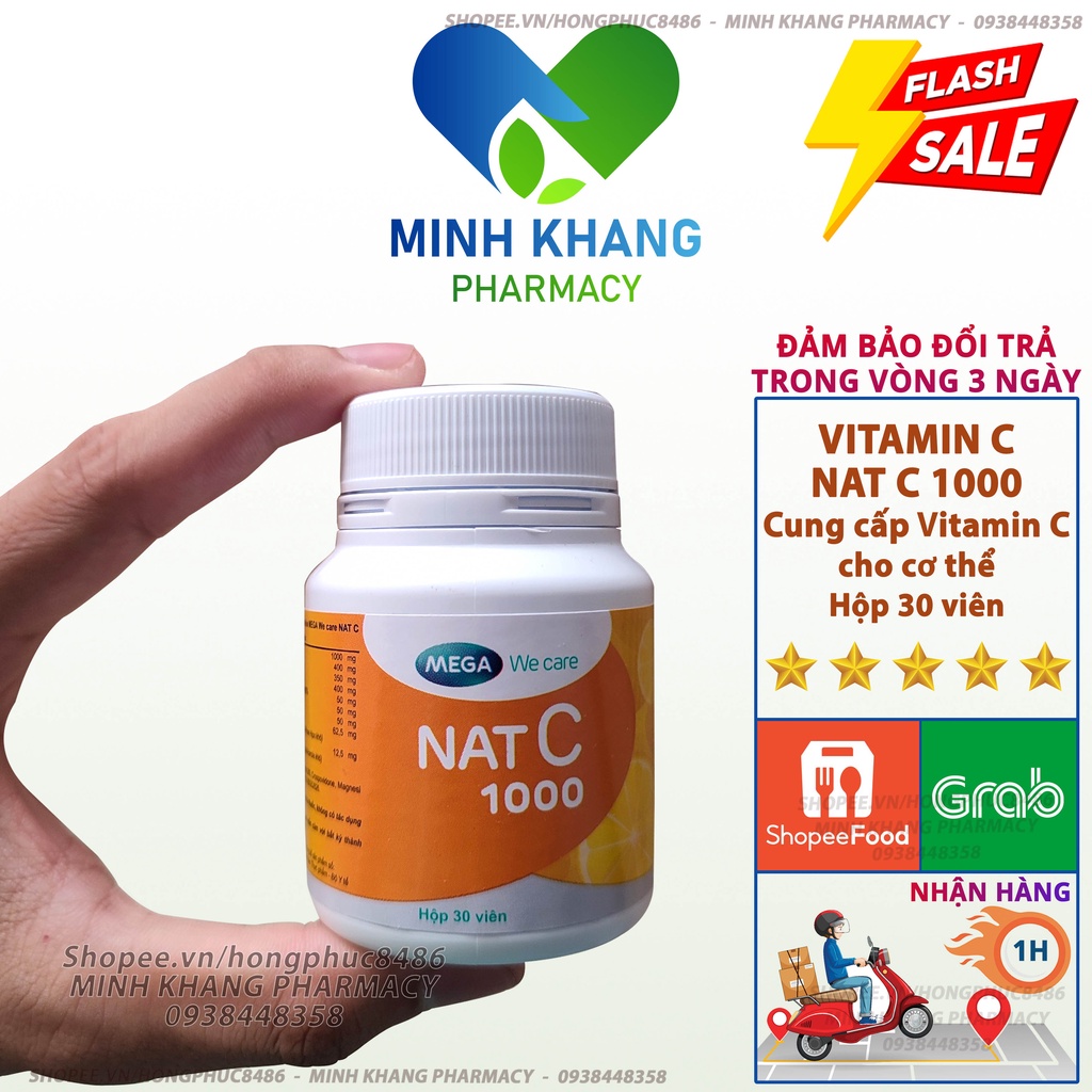 Nat C 1000 Box Of 30-60 Oral Capsules NATC 1000mg - Mega we care Minh ...