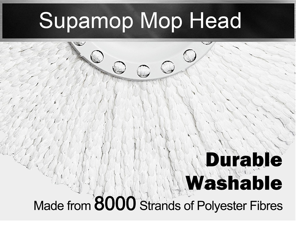 SupaMop P600 Premium Foot Press and Hand Press Spin Mop Set | Shopee ...