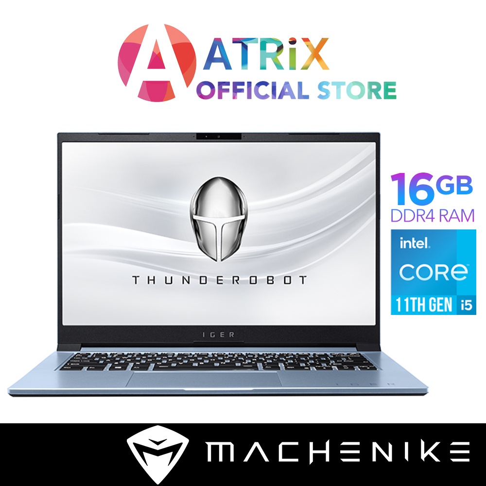【Express Delivery】Thunderobot IGER S1 | GS14EW-16512 | 14" FHD | i5-11300H | 16GB DDR4 | 512GB SSD | 1Y Wnty