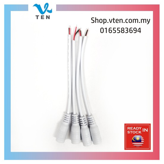 DC12V LED Strip DC Cable Female DC Cable Connector With 15cm Wire ...