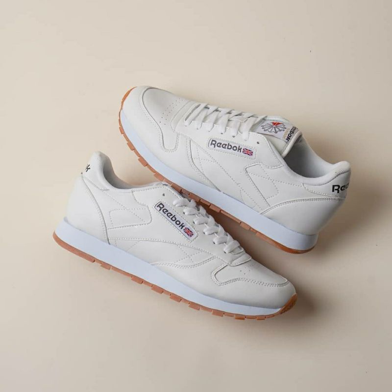 Reebok CLASSIC LEATHER WHITE | Shopee Singapore