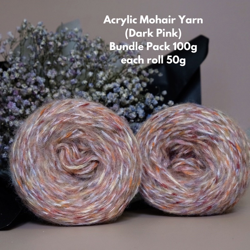 [SOULTRES] Bundle Pack - Acrylic Mohair Blend Yarn - Benang Kait Mohair ...