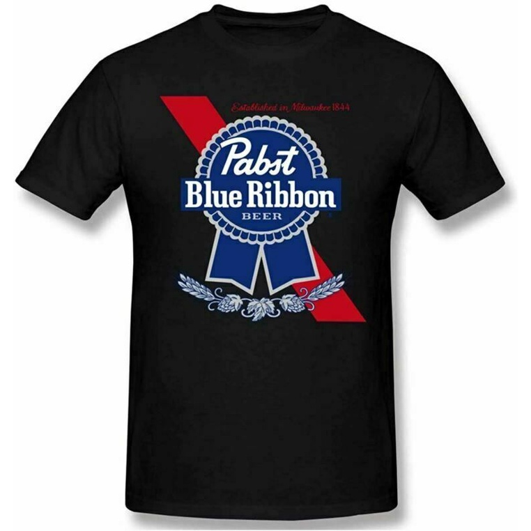 Style Pabst Blue Ribbon Beer Cool Comfortable Uniblack Cotton Men'S Fashion Clothing Novelty Tshirt