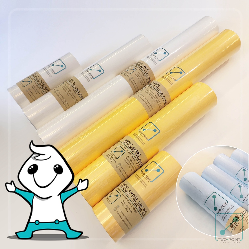 GhostPaper - Sketching & Tracing Butter Paper Roll 305mm/450mm X 46 M ...