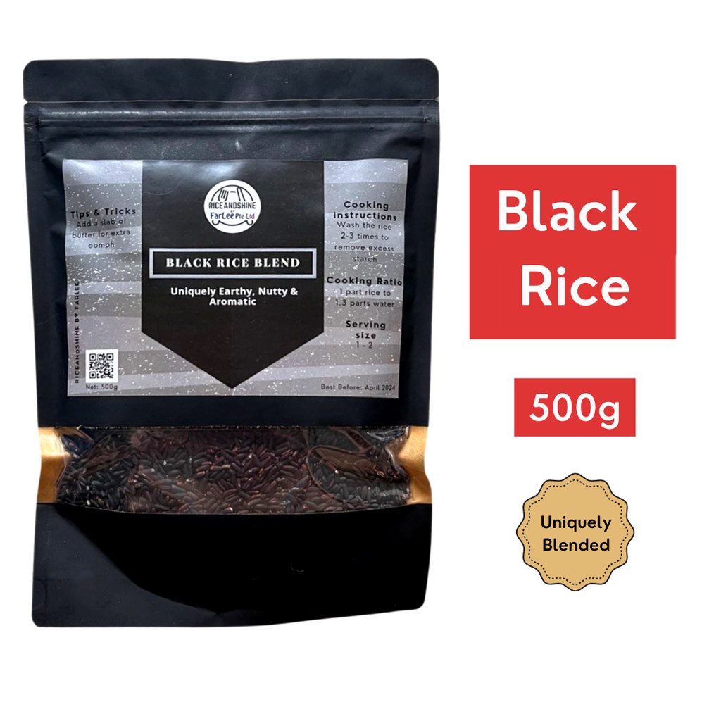 Black Rice Smart Rice Blend 500G - Rice & Shine | Shopee Singapore