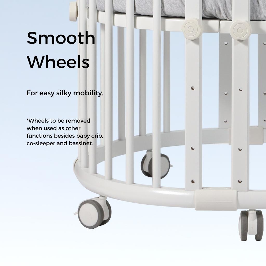Beblum Sam Crib Convertible Baby Cot Bundle Shopee Singapore