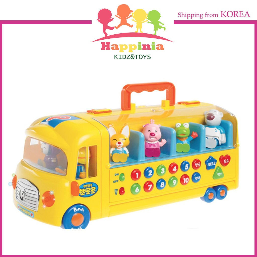 PORORO SCHOOL BUS Korean toy Korean animation by toyb2 Shipping from Korea Shopee Singapore