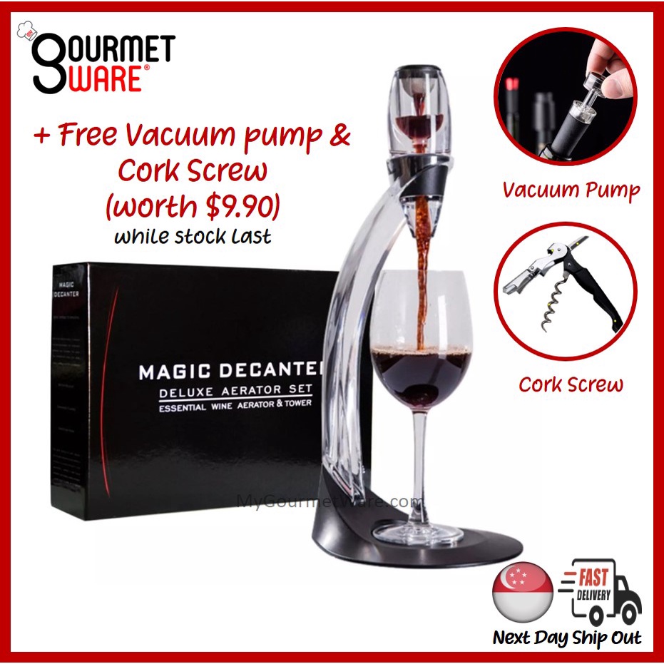 [SG Stock] Magic Decanter Wine Aerator with Tower Stand by My Gourmet