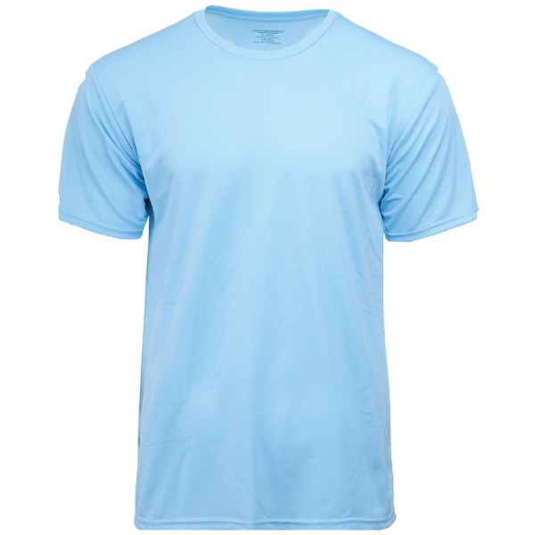 CROSSRUNNER Unisex Performance Round Neck Plain Jersey T-Shirt - Ice ...