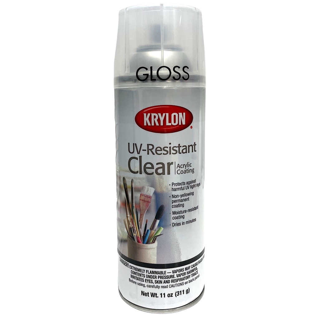 Krylon 1305 UVResistant Crystal Clear Gloss 11oz(311g) 724504013051