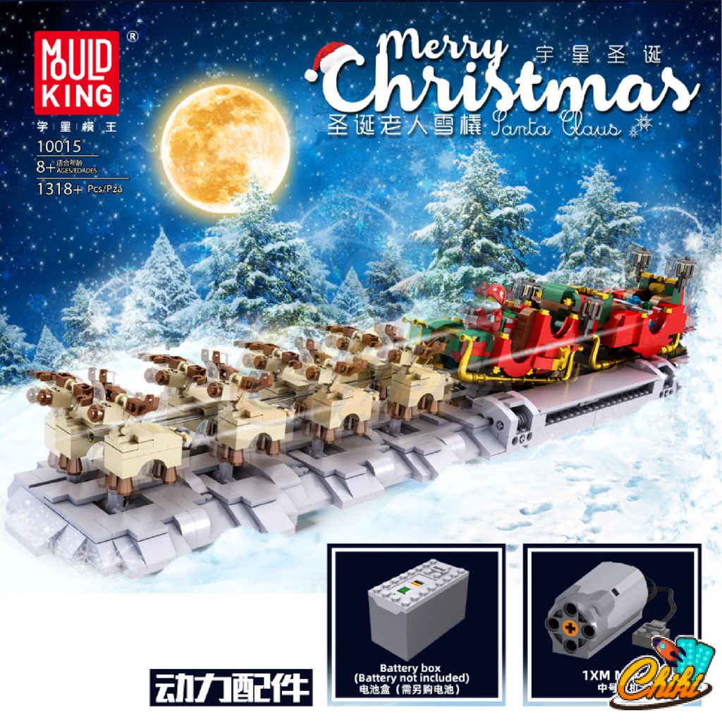 Reindeer And Santa Claus Building Blocks Set Christmas MOULD KING10015 ...