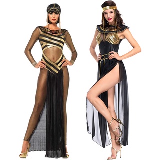 Dressed Like Egyptian Goddess - Hot Carnival party Cleopatra costume women adult Egyptian queen cosplay  Halloween costume sexy golden costume wig | Shopee Singapore