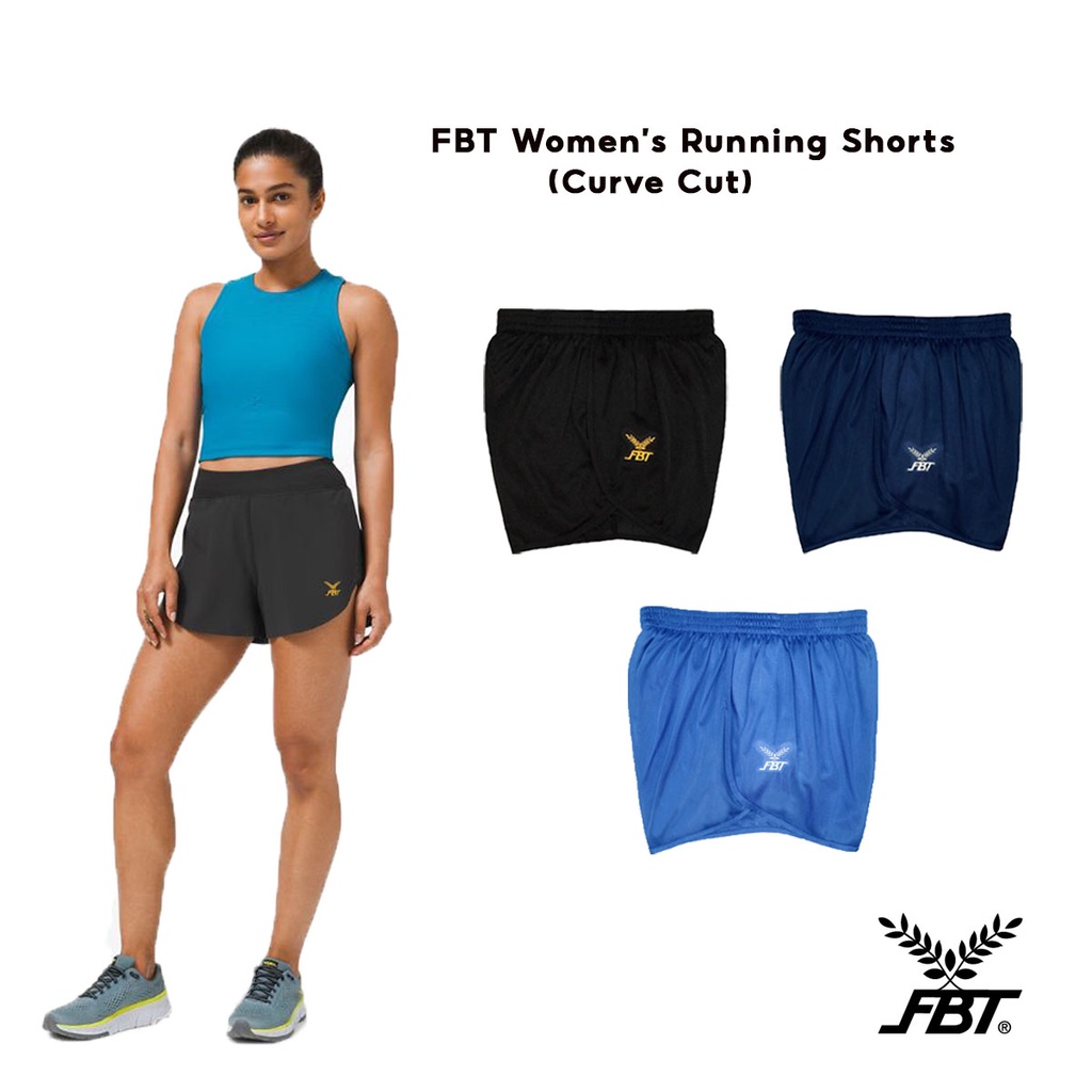 FBT Women's Running Shorts Curve Cut #011