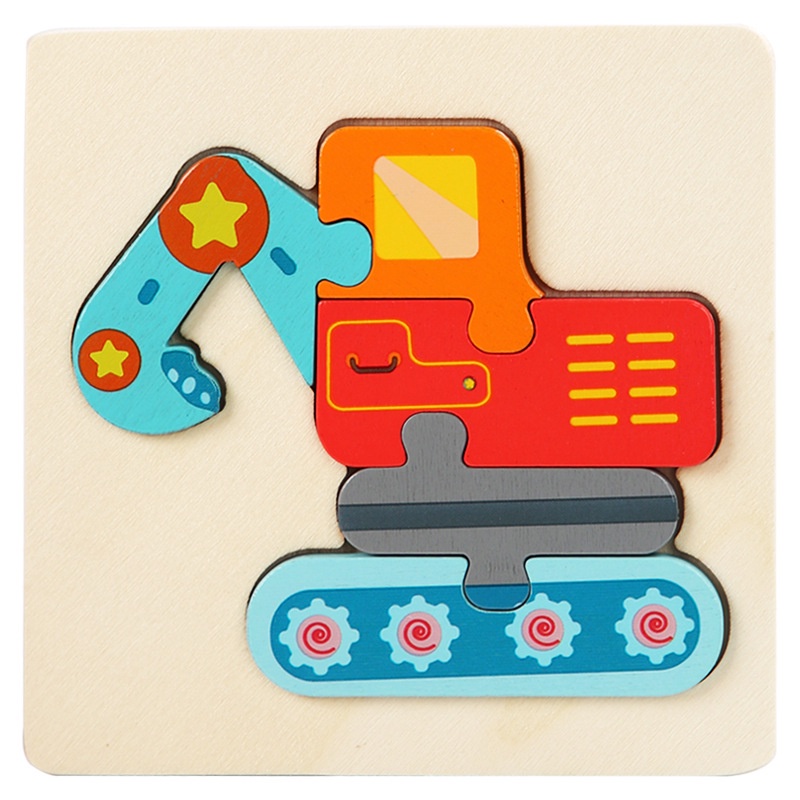Baby Wooden Toys 3D Puzzle Montessori Toys Early Educational Toys for ...