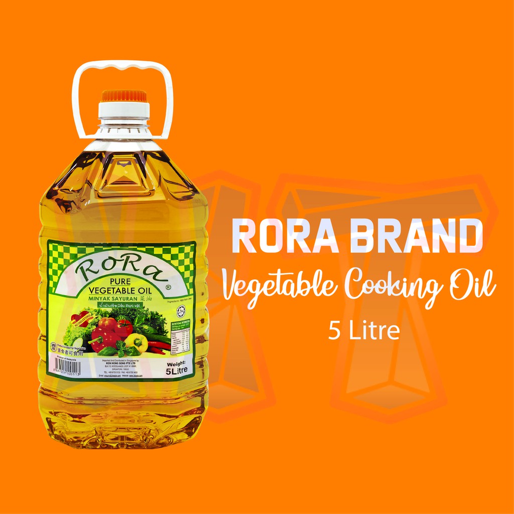5Ltr Vegetable Cooking Oil RoRa Brand | Shopee Singapore